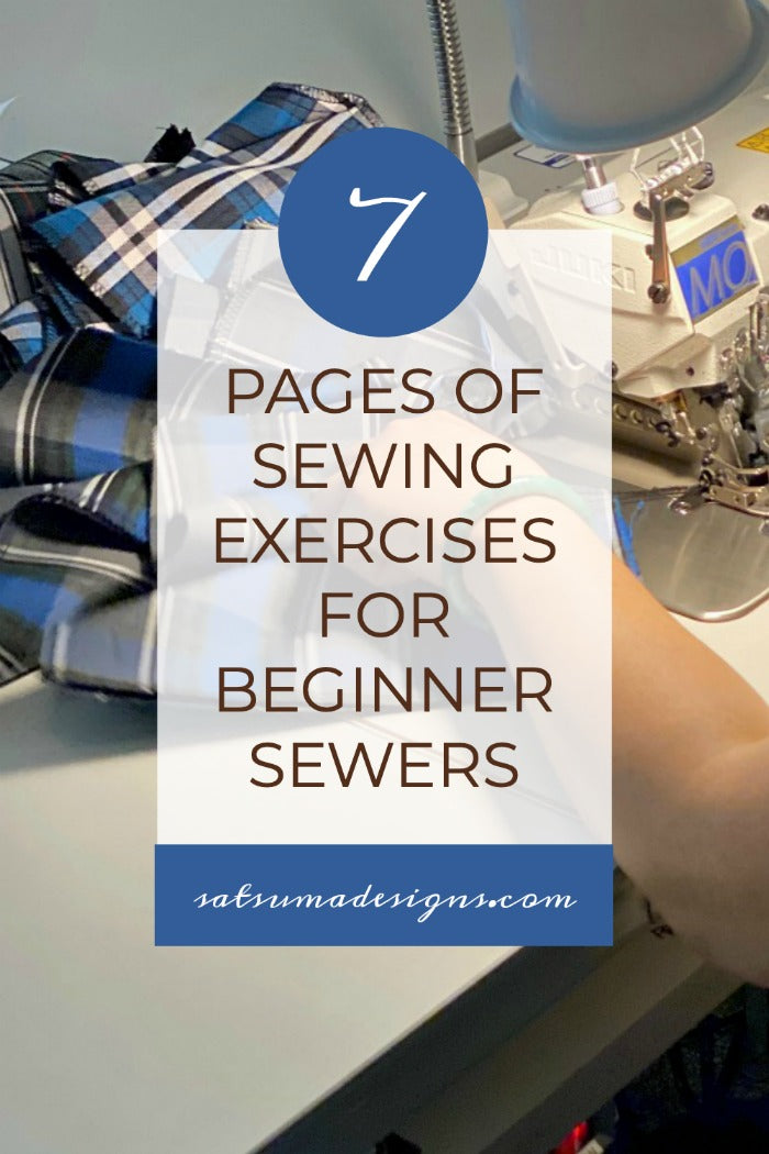 7 Pages of Easy Sewing Exercises For Beginner Sewers