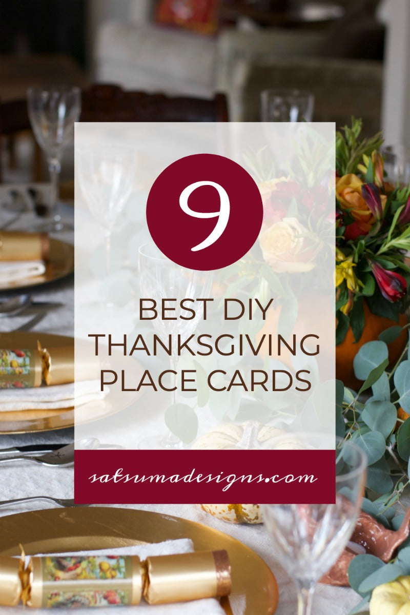 9 Best DIY Thanksgiving Place Cards