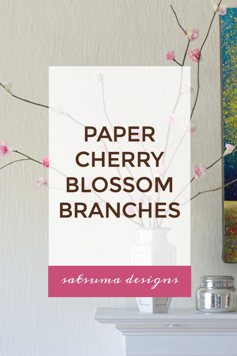 How To Easily Make Paper Cherry Blossom Branches