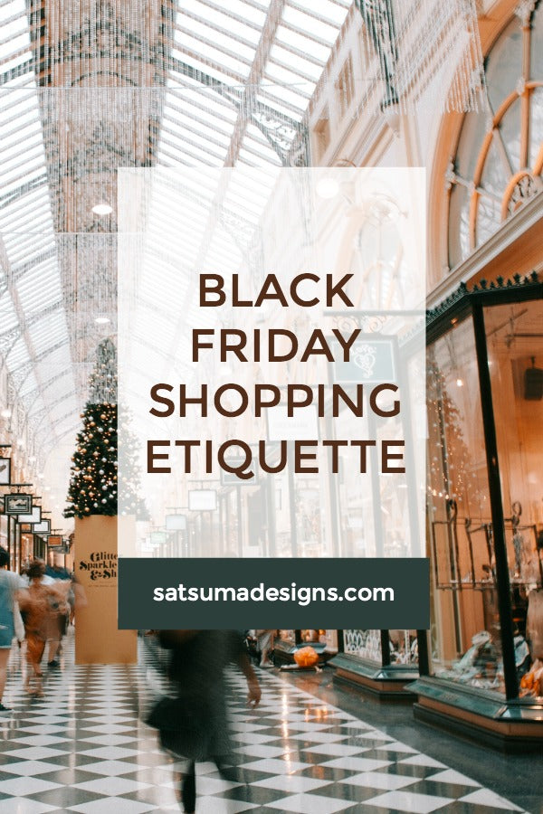 Black Friday Shopping Etiquette