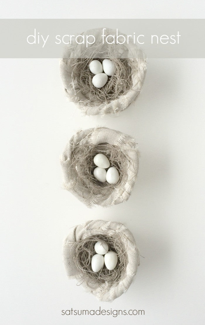 Scrap Fabric Nest for Lent