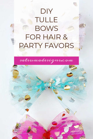 DIY tulle bow – The Crafty Mummy