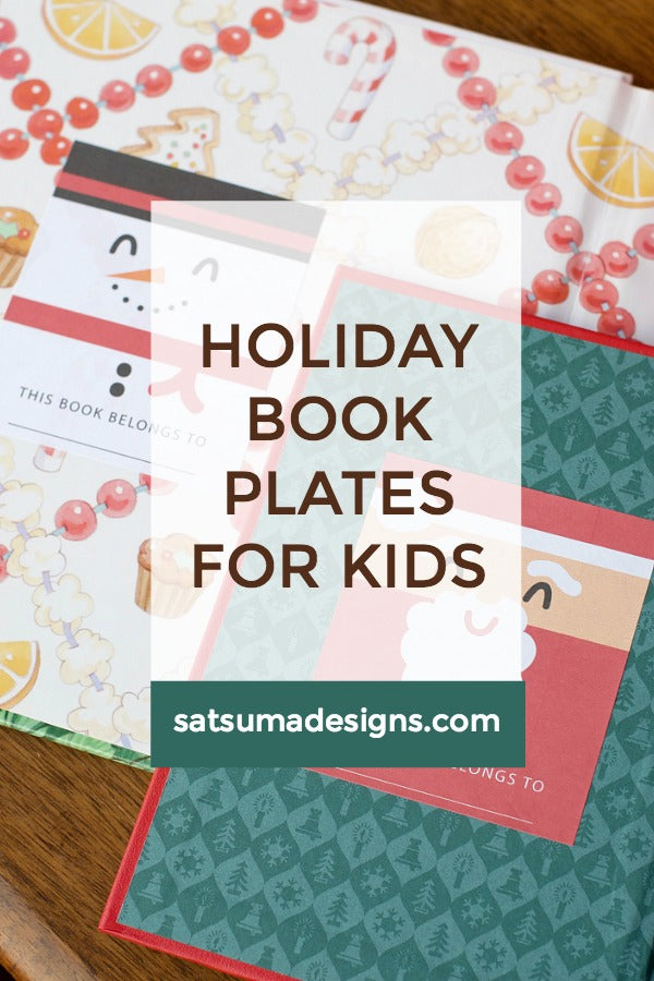 Holiday Book Plates for Kids