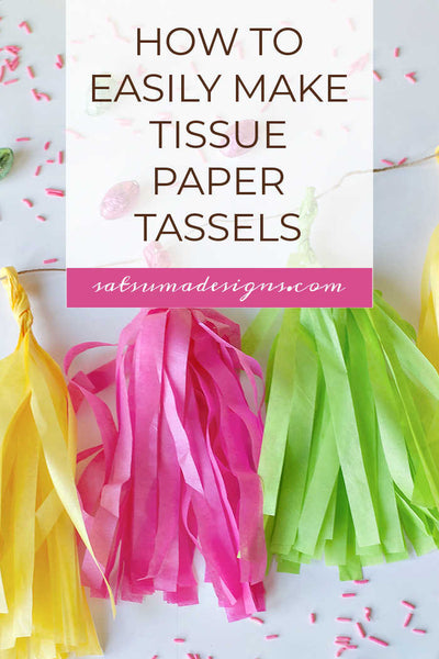 Easy Easter Tissue Paper Tassel Garland