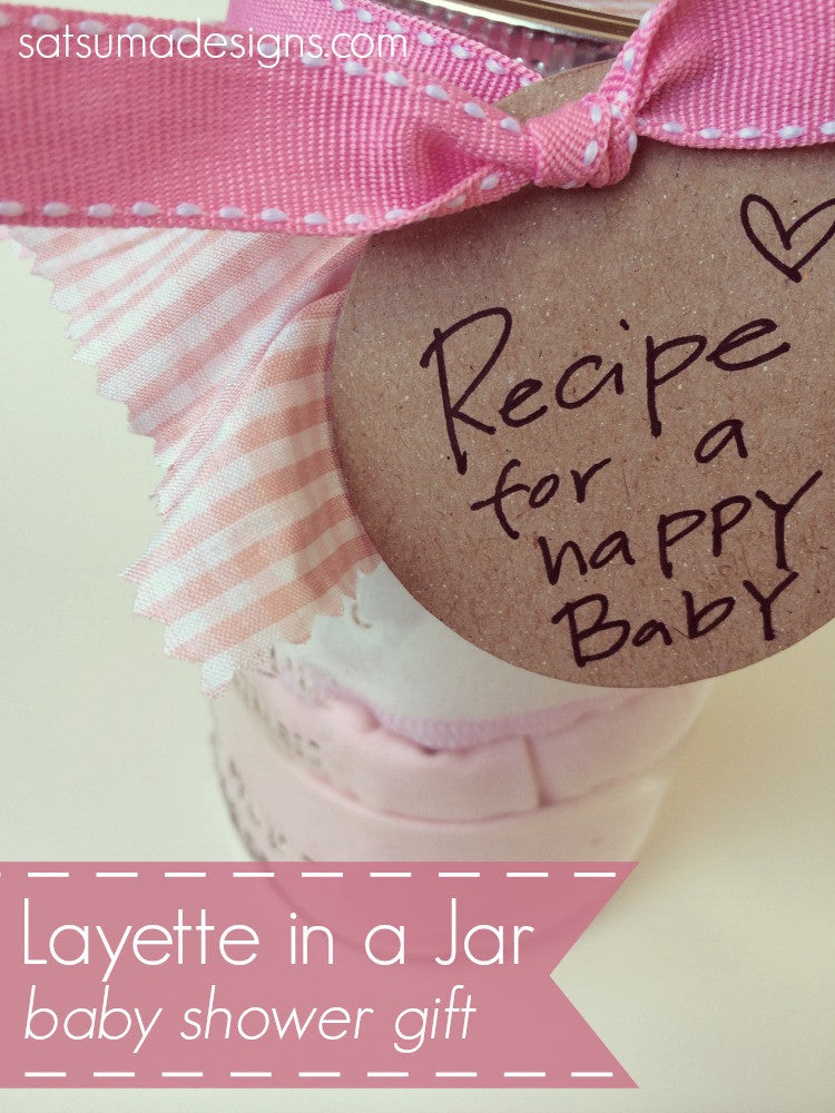 Layette in a Jar Baby Shower Gift