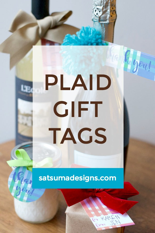 Holiday Plaid Gift Tags | Printables