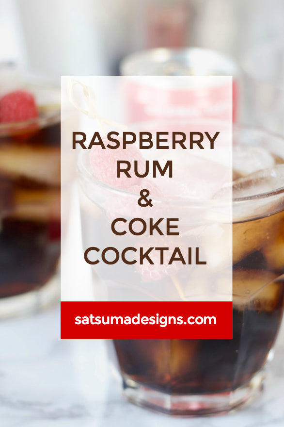 Raspberry Rum and Coke Cocktail