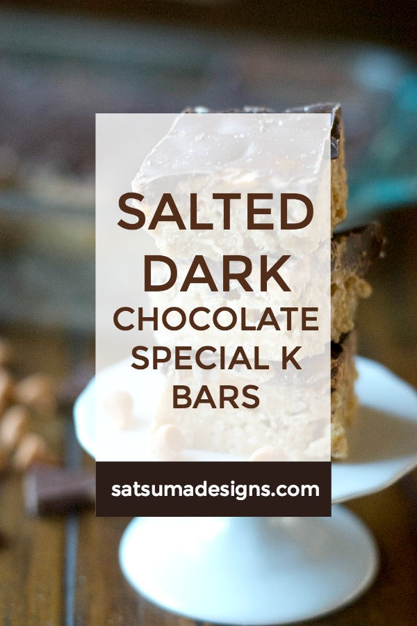 Salted Dark Chocolate Special K Bars Recipe
