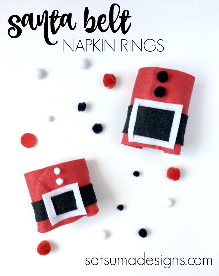 Santa Belt Napkin Rings
