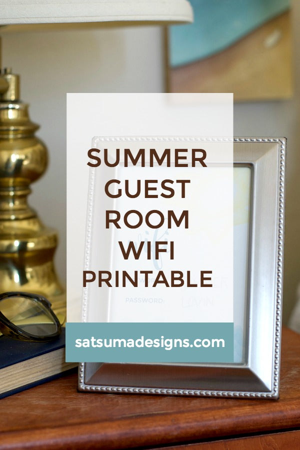 Summer Guest Room WIFI Printable