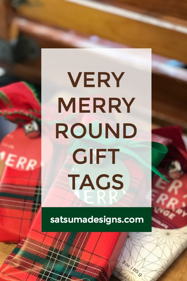 Very Merry Round Gift Tags