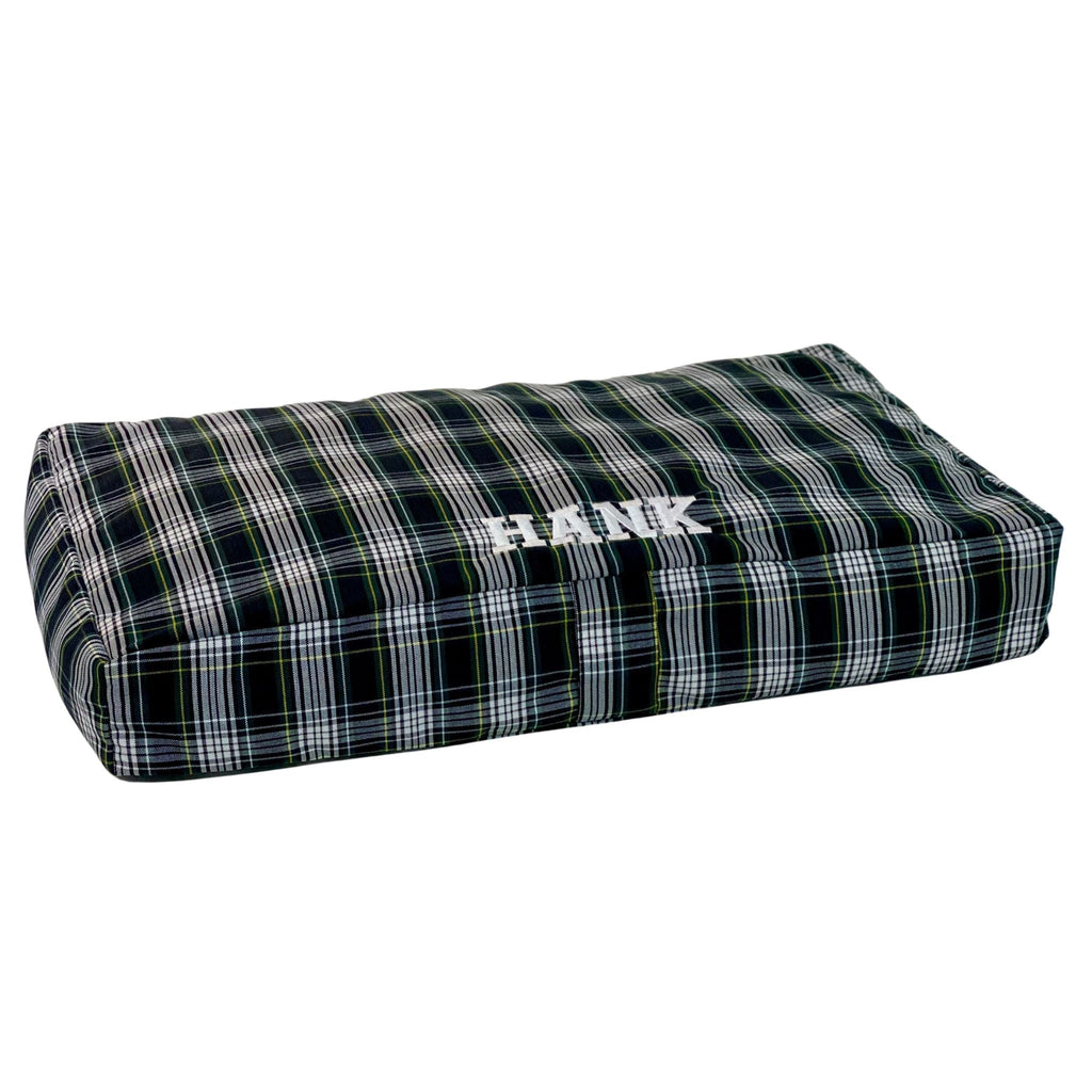 Monogram Plaid Pet Bed