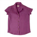 orchid purple womens linen camp shirt from Satsuma Designs