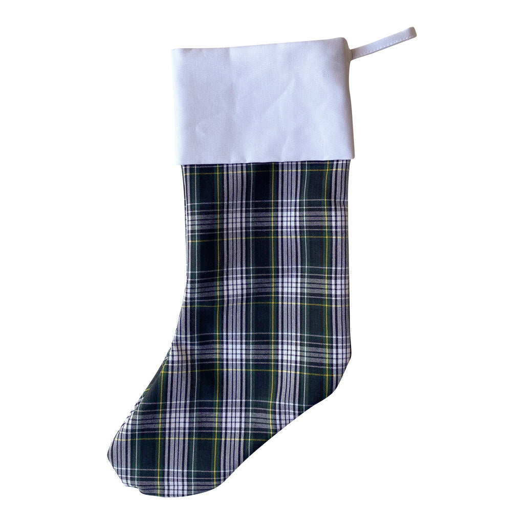 Custom Embroidered School Plaid Christmas Stockings