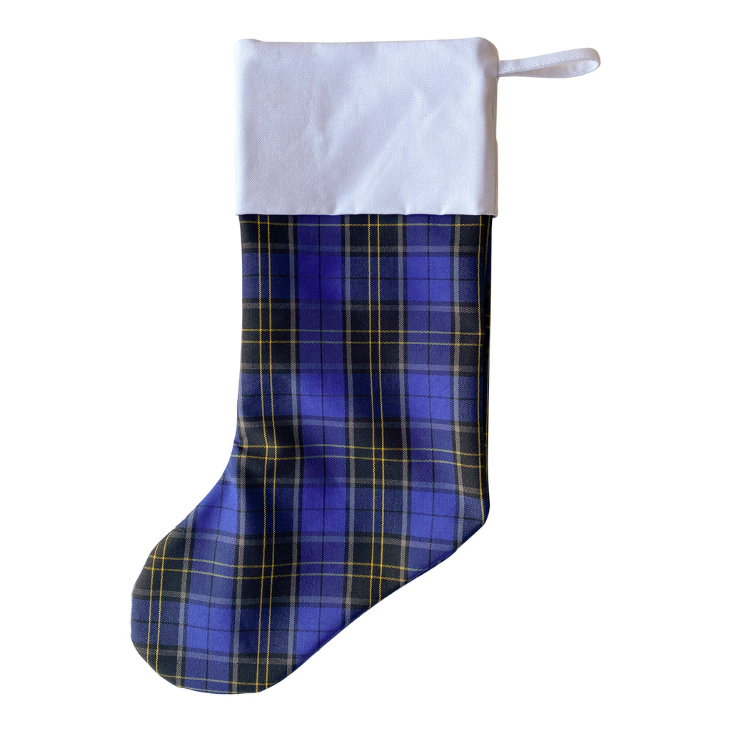Custom Embroidered School Plaid Christmas Stockings