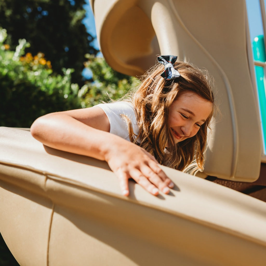 School plaid hair bows in clip or hair tie format | School plaid hair accessories for kids
