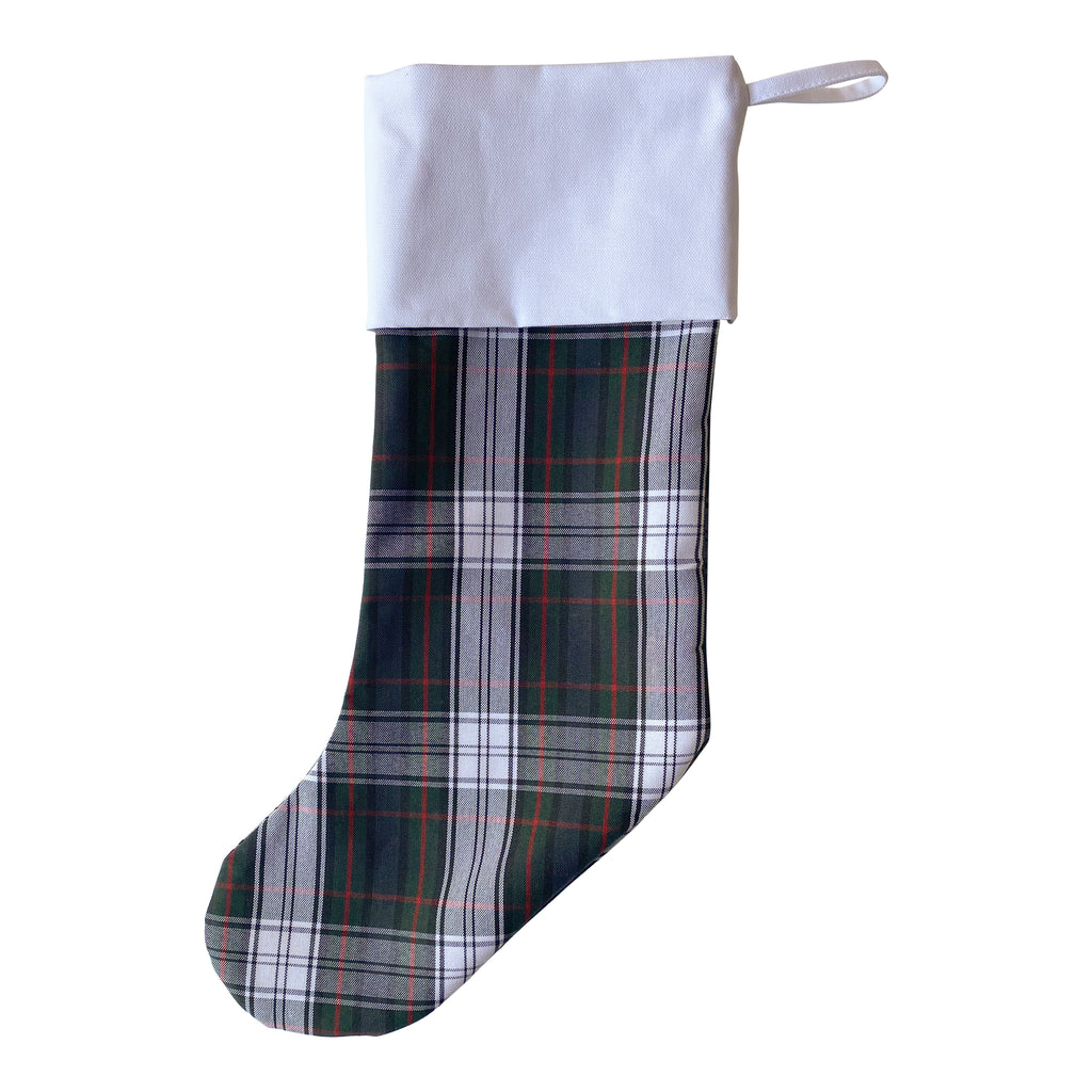 Custom Embroidered School Plaid Christmas Stockings