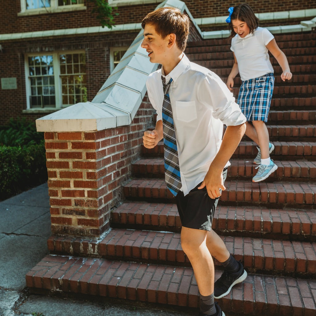 Monogram Plaid Tie | School Uniform Ties