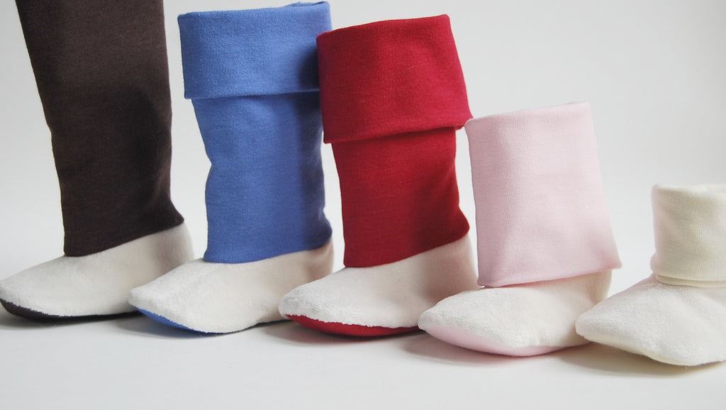 Bootlegs | baby booties with attached leggings