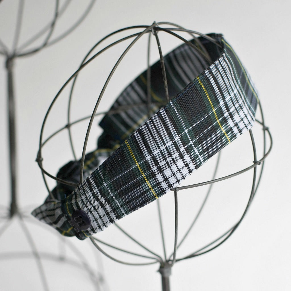 Plaid Elastic Back Headband