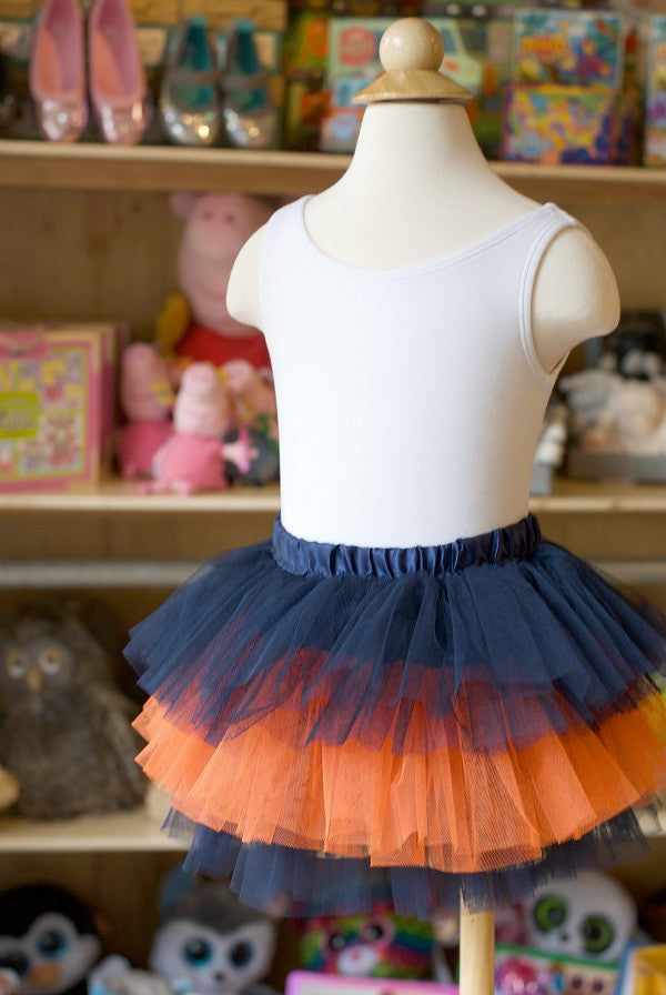 blue and orange tutu