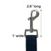 5 foot plaid dog leash with hook for potty bags