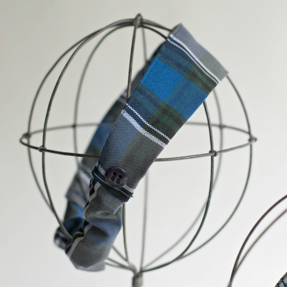 Plaid Elastic Back Headband