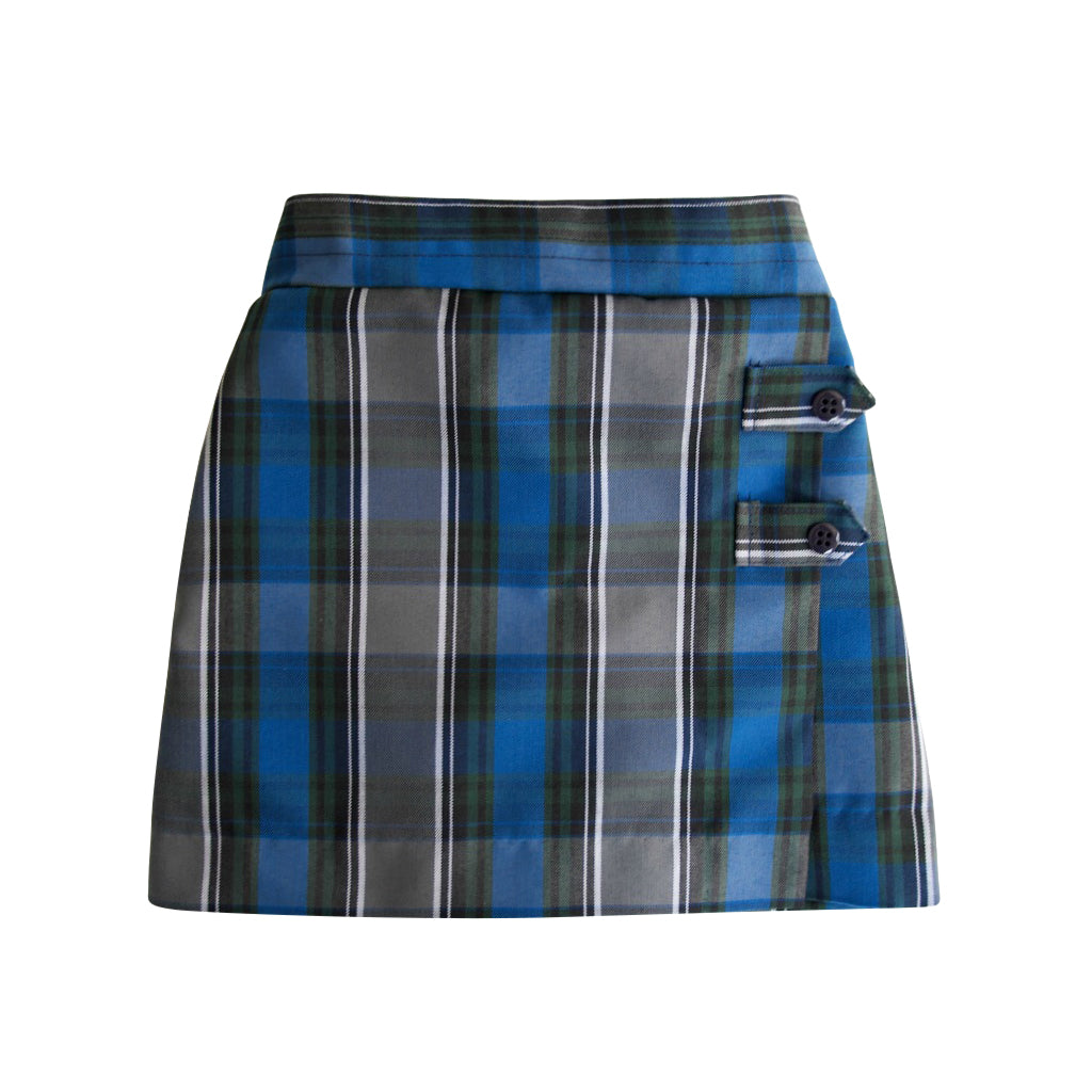 Two tab school uniform plaid skort made in Seattle