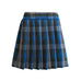 Custom sized knife pleated skirt in school plaid