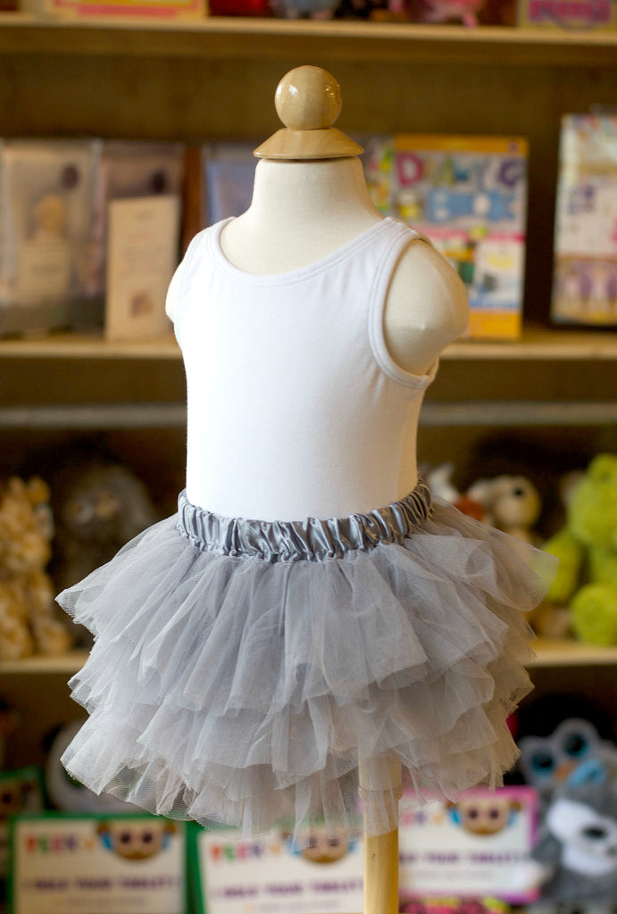 Gray toddler and baby tutu