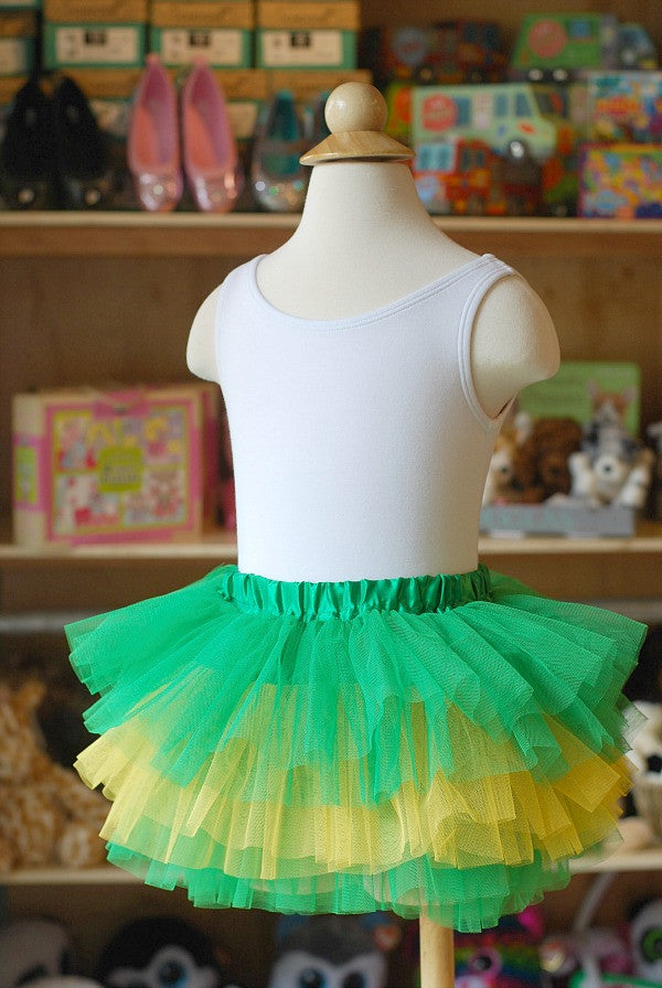 green and yellow tutu