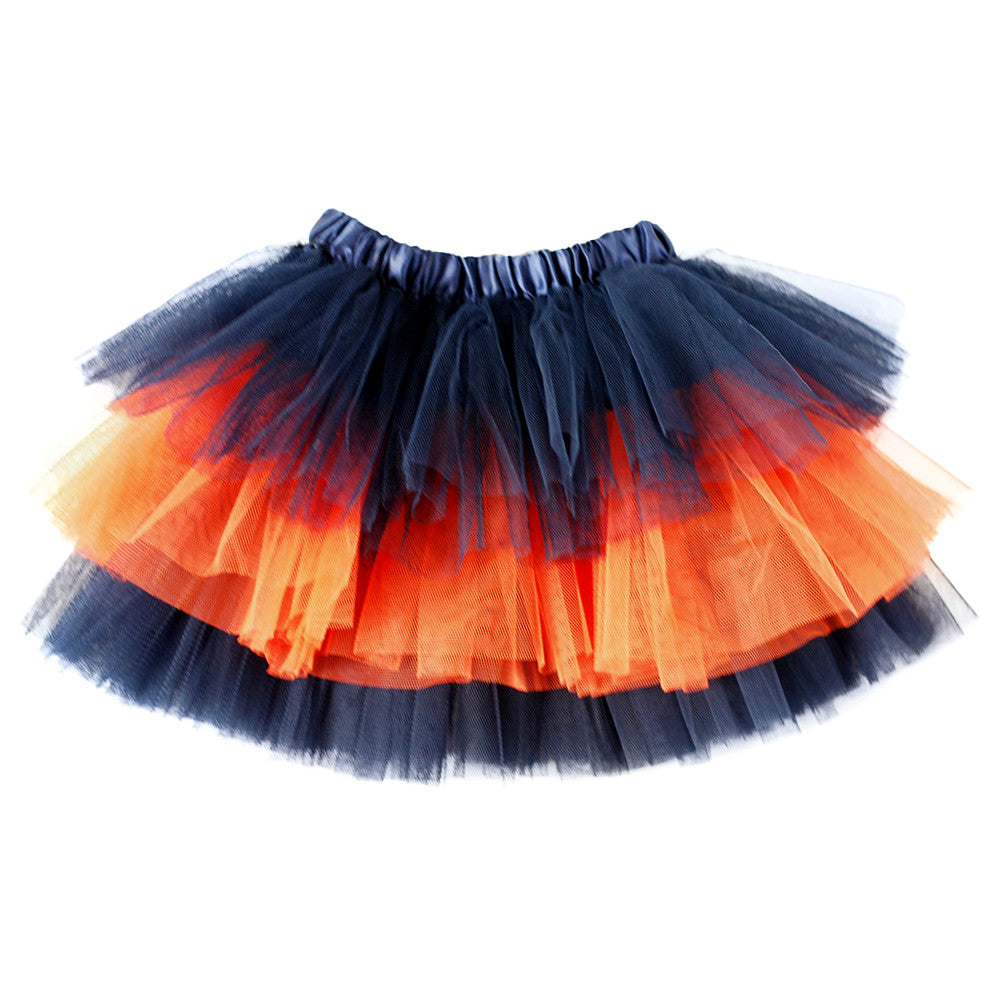 Denver Broncos navy blue and orange tutu for kids