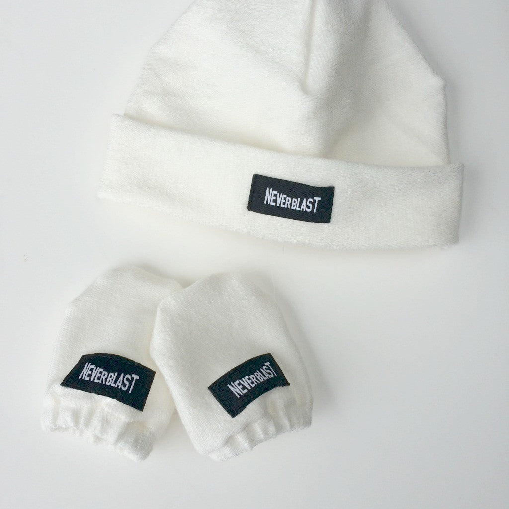 Neverblast Baby Hat and Scratch Mitten Sets