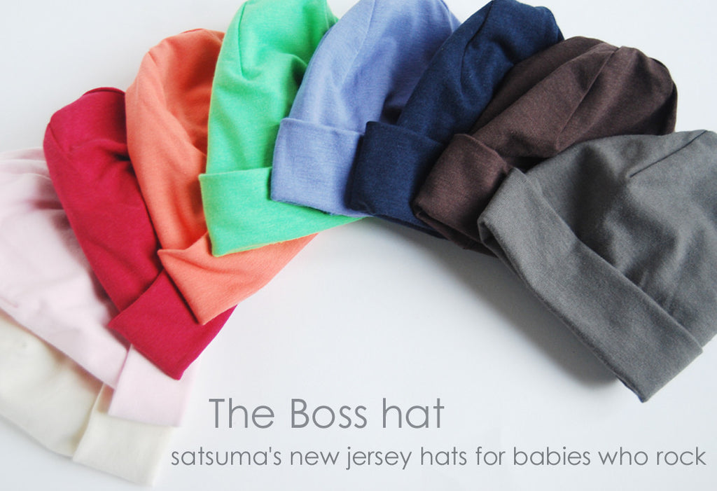 Bamboo rayon knit baby hat in 9 color choices - made in Seattle