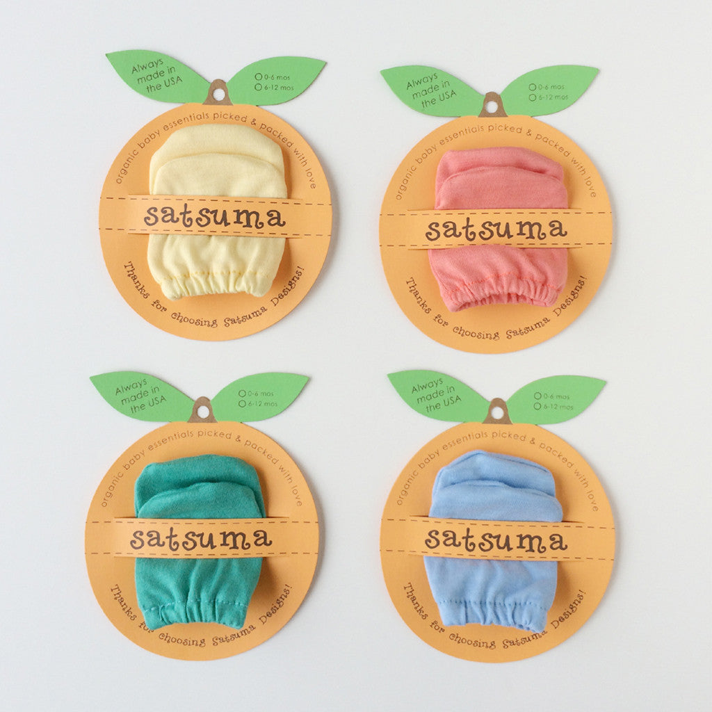 Organic Cotton Baby Scratch Mittens