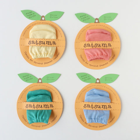 Organic Cotton Baby Scratch Mittens