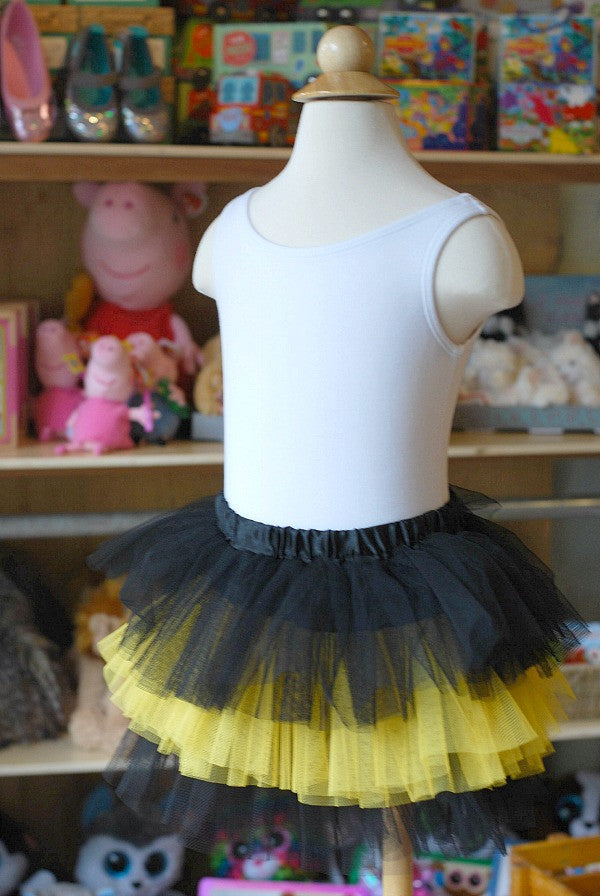 black and yellow tutu