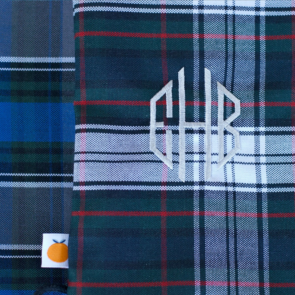 Satsuma Uniform plaid pencil case is fully lined - school plaid pencil case