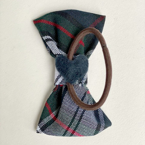 School plaid hair bows in clip or hair tie format | School plaid hair accessories for kids