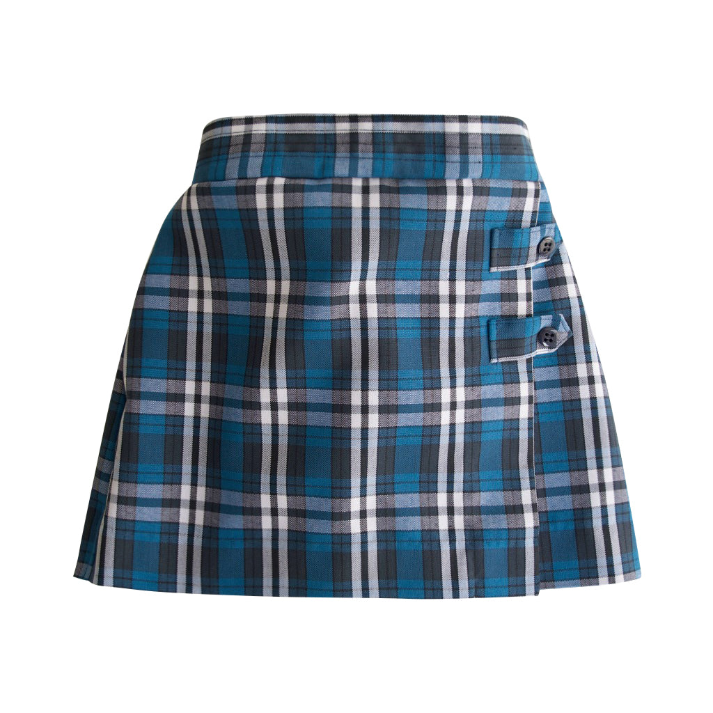 Two tab school uniform plaid skort made in Seattle