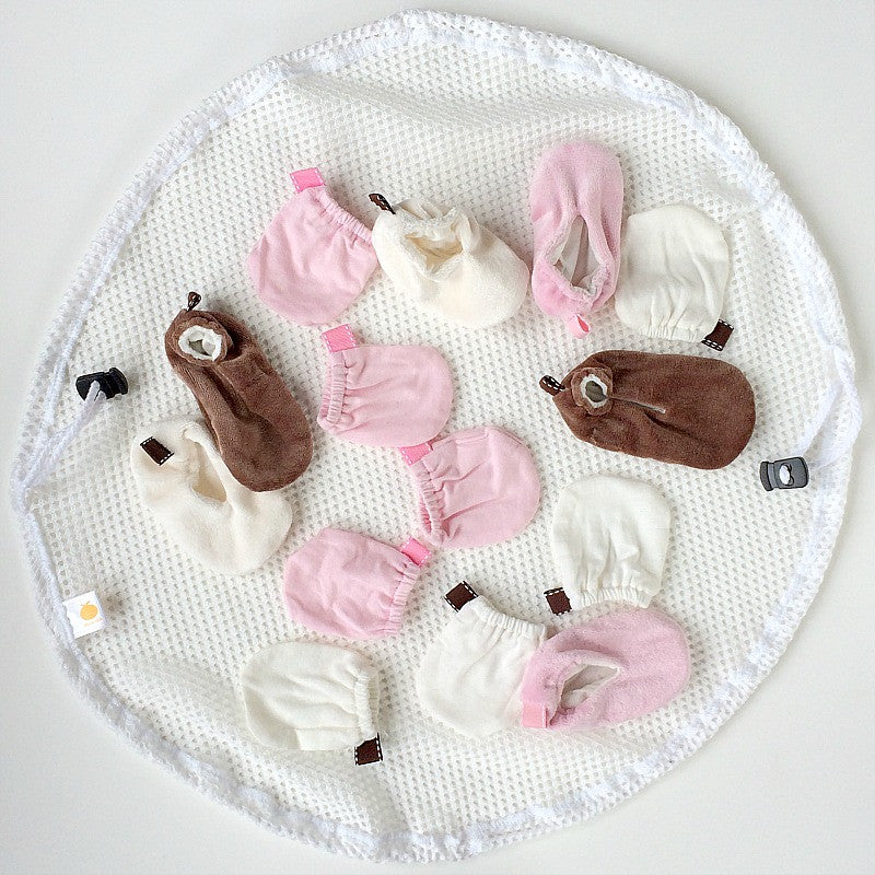 satsuma designs cotton wash bag for easy folding