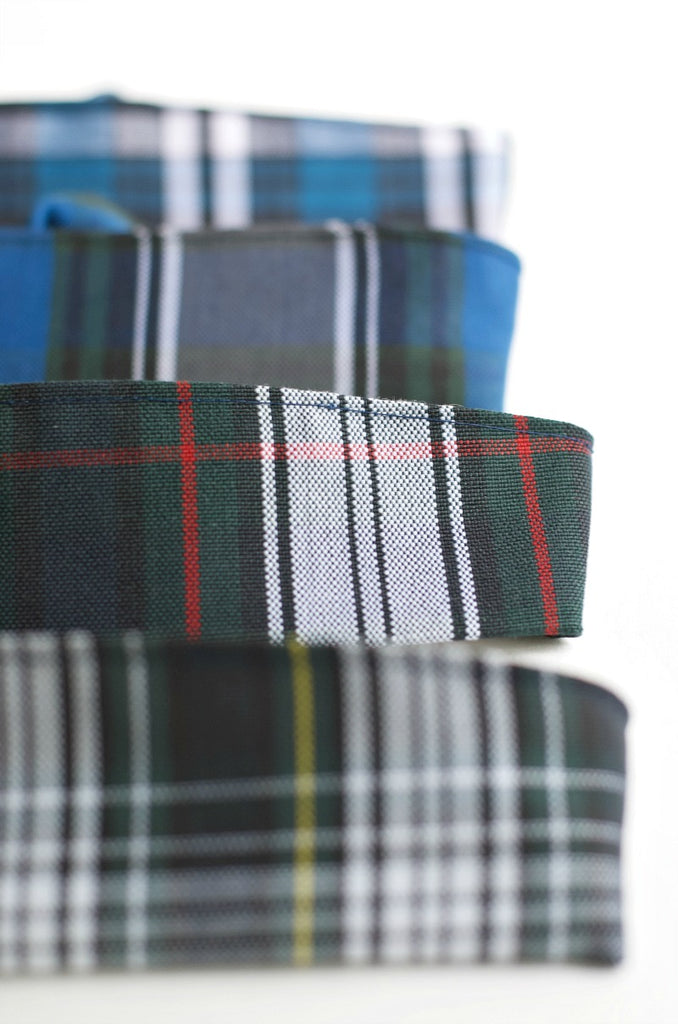 Plaid Elastic Back Headband