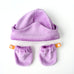 Velour Crown Baby Hat with Velour Mittens Gift Set