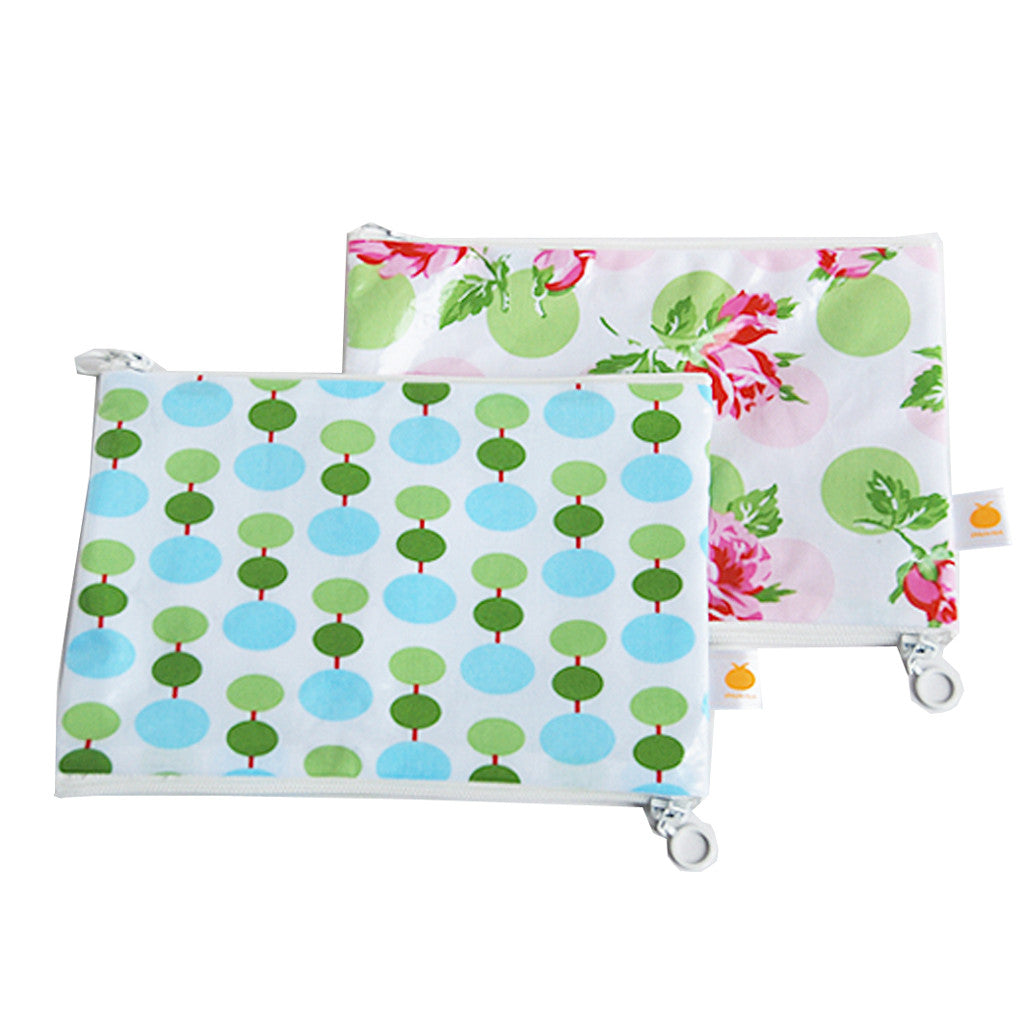 waterproof wet/dry bag with two zippered compartments