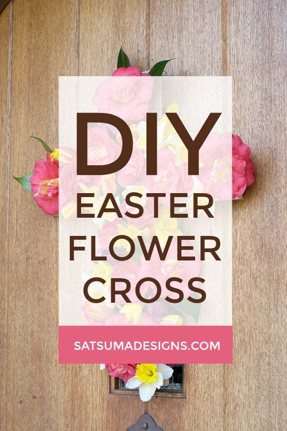How to Make an Easter Flower Cross Wreath