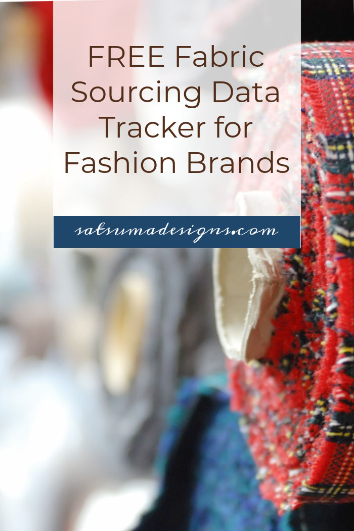 FREE Fabric Sourcing Data Tracker for Fashion Brands