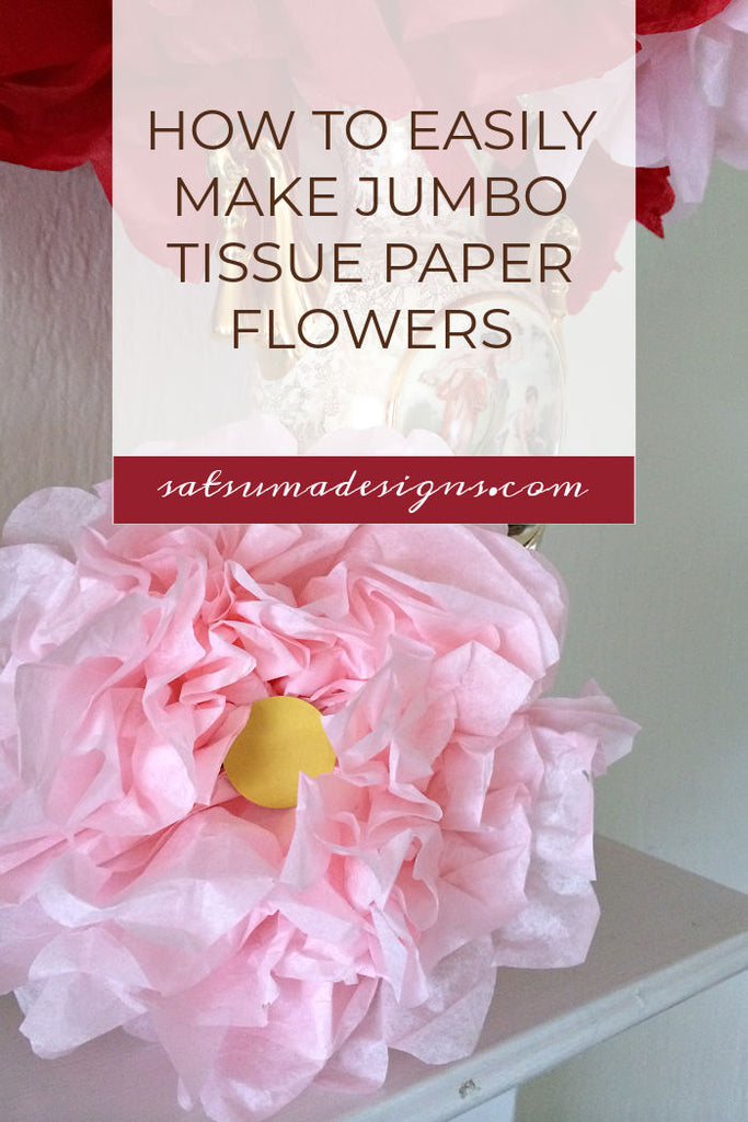 How To Make Jumbo Tissue Paper Flowers - Sharifa Creates