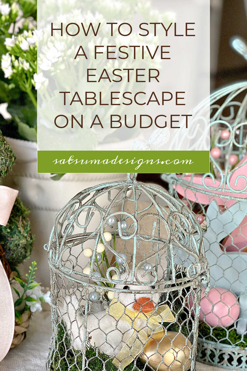 How To Easily Style A Festive Easter Tablescape On A Budget