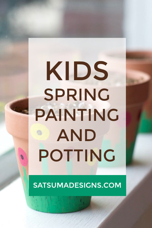 Spring Painting and Potting Craft for Kids