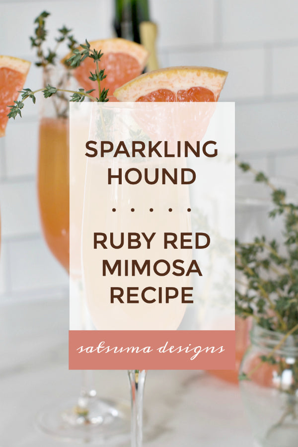 Sparkling Hound Recipe | Grapefruit Mimosa